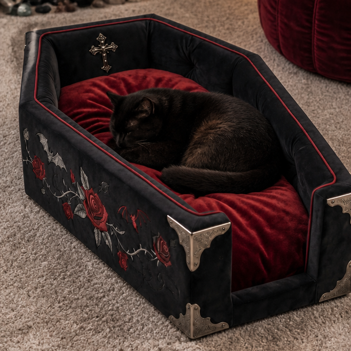 Coffin Cat Bed