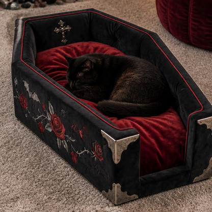 Coffin Cat Bed
