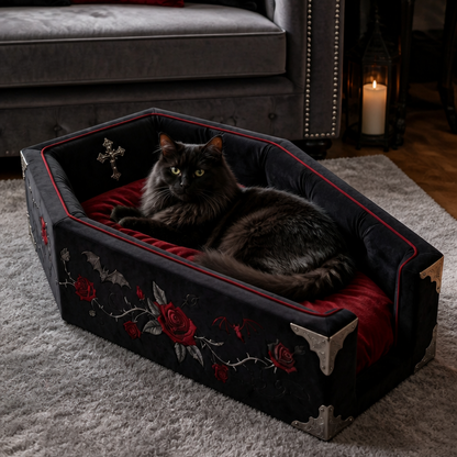 Coffin Cat Bed