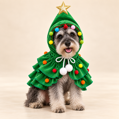 Christmas Tree Pet Costume for Dogs & Cats